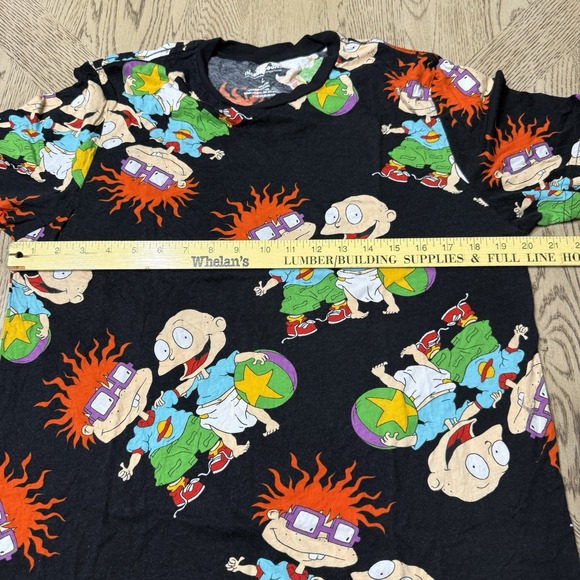 Nickelodeon Black Rugrats Shirt T-Shirt Tee Tommy Chuckie - Picture 4 of 7